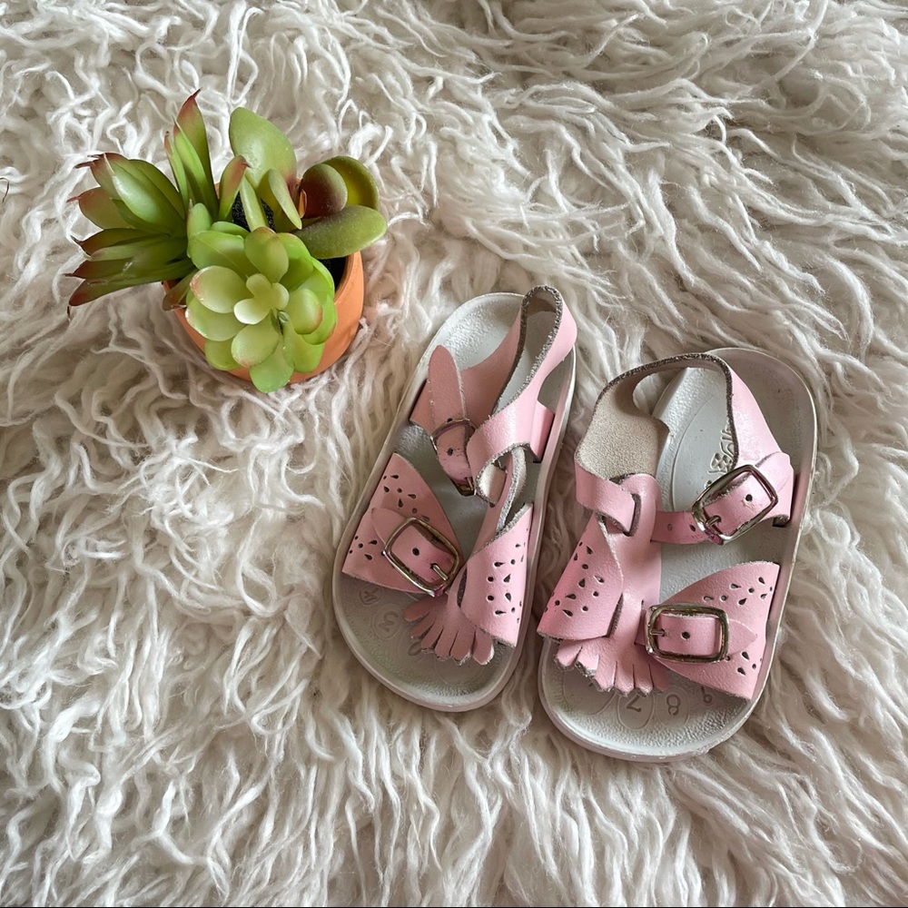 Vintage leather saltwater sandals by small steps